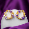 Violet Grace Wreath Stud Earrings