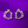 Rosé Bloom Wreath Stud Earrings