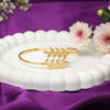 Golden Laurel Leaf Cuff Bracelet