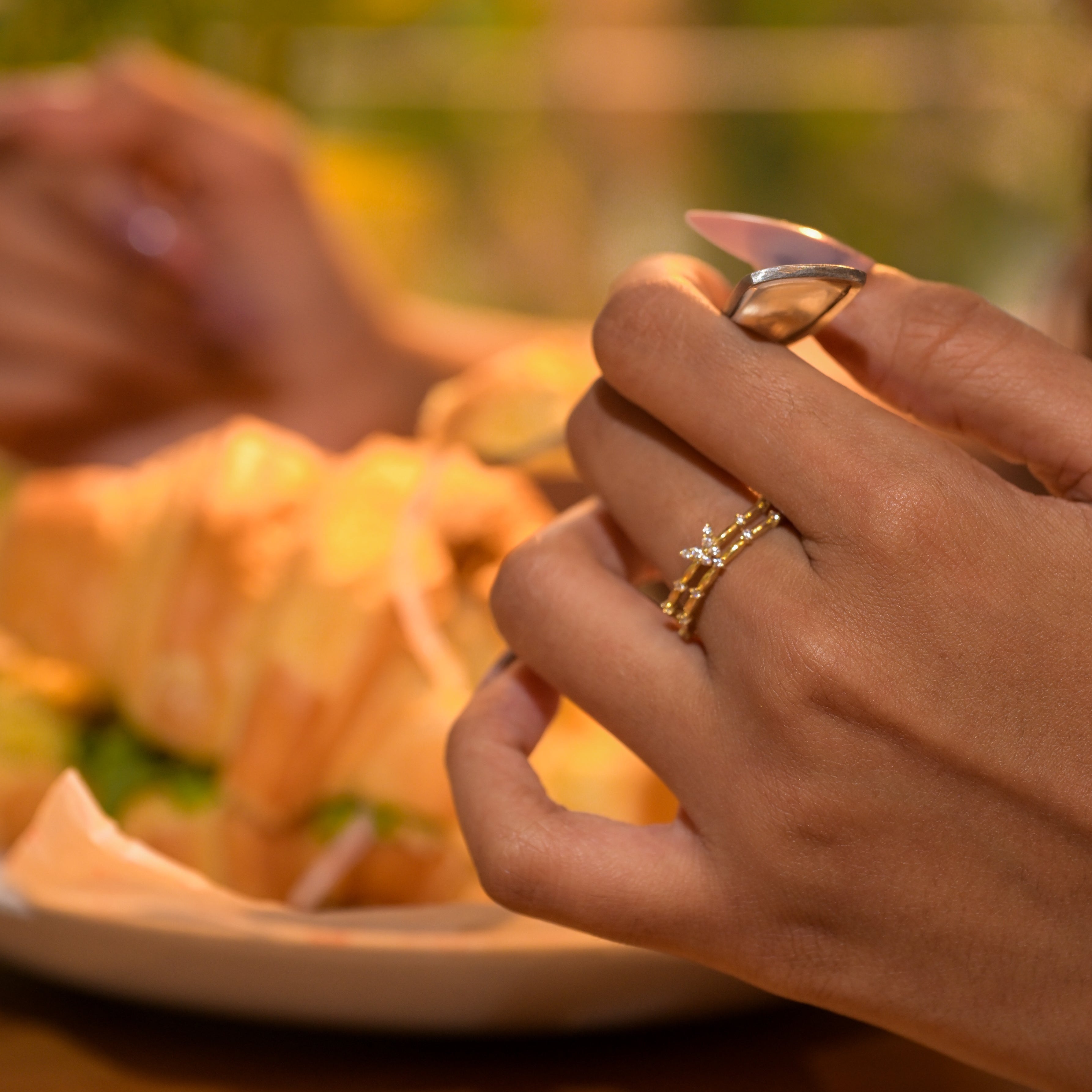 Golden Flutter Butterfly Ring