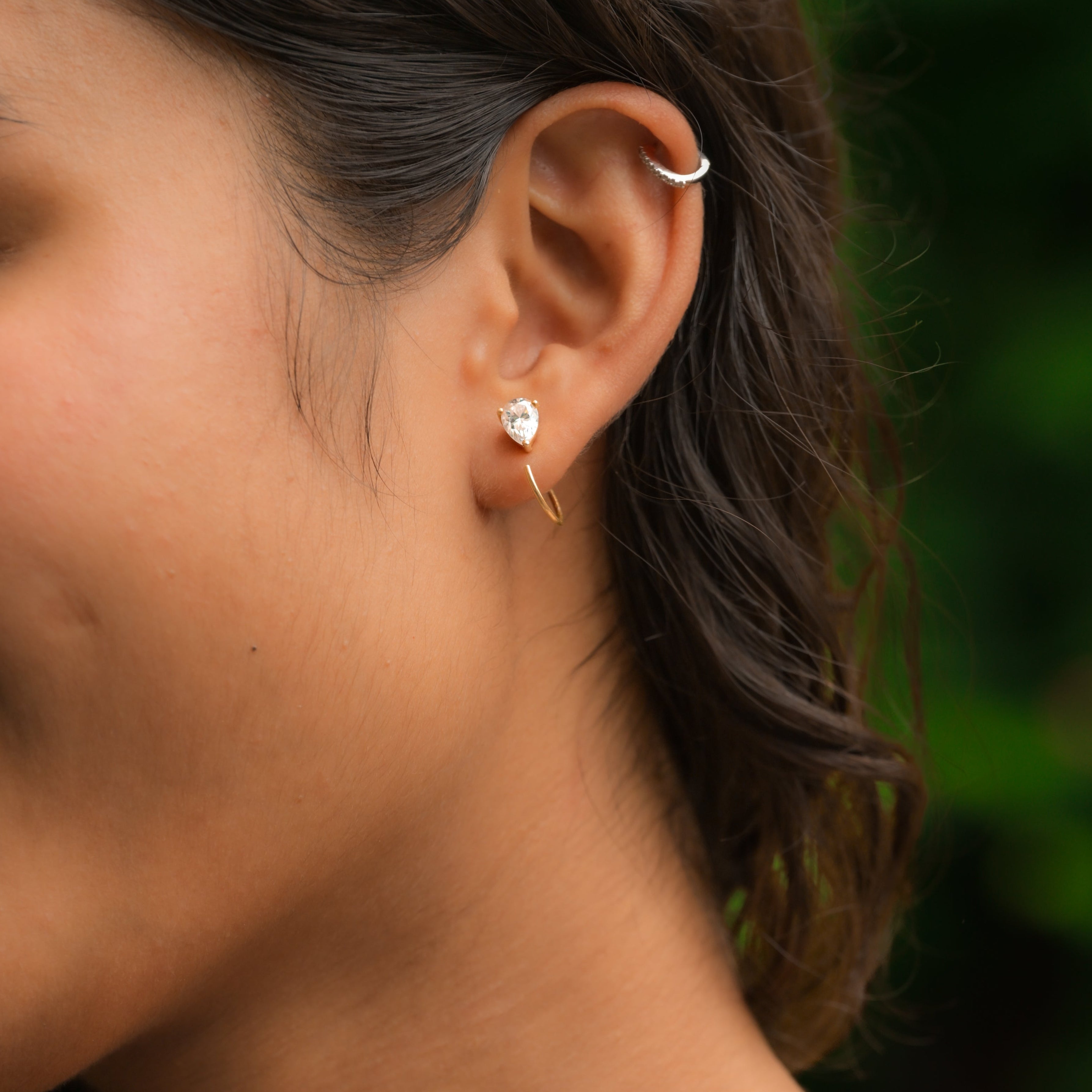 Moon Teardrop Earrings