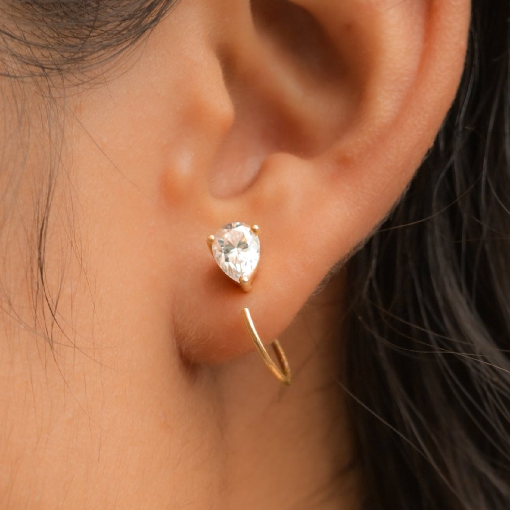Moon Teardrop Earrings