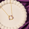 Midnight Bloom Wreath Pendant Necklace