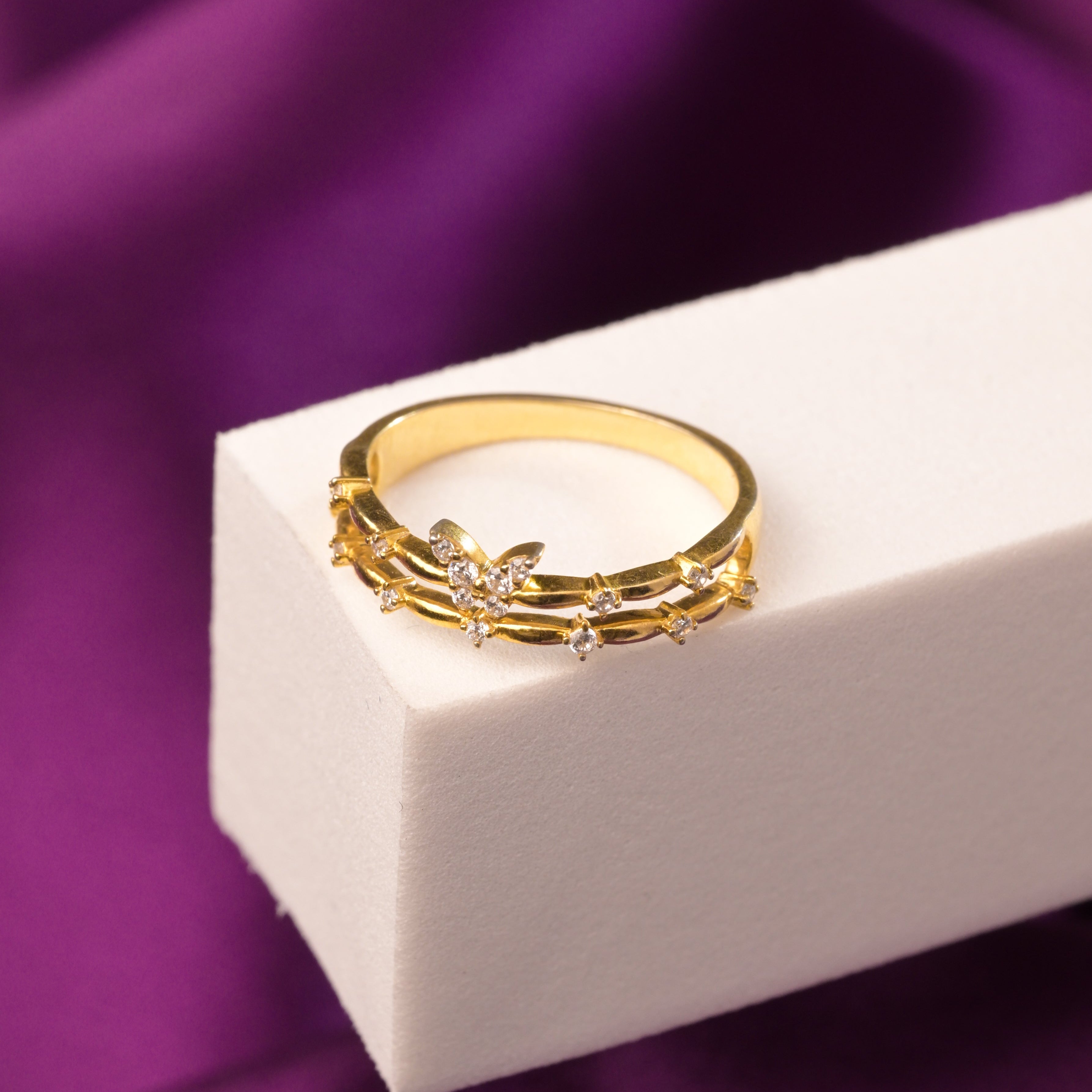 Golden Flutter Butterfly Ring