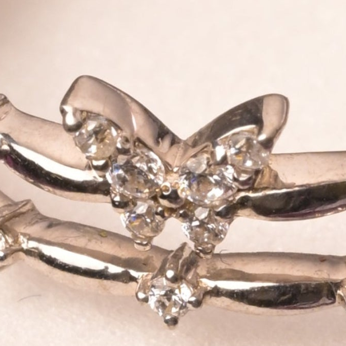 Silver Flutter Butterfly Ring
