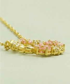 Blush Bloom Wreath Pendant Necklace