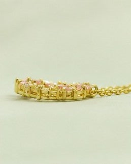 Blush Bloom Wreath Pendant Necklace