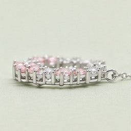 Rosé Frost Wreath Pendant Necklace