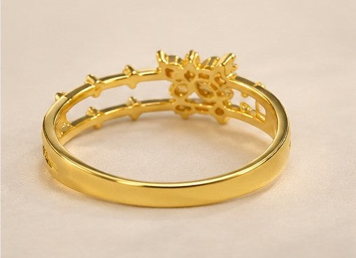 Golden Flutter Butterfly Ring