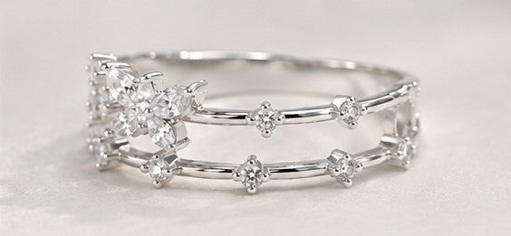 Silver Flutter Butterfly Ring