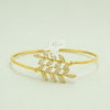 Golden Laurel Leaf Cuff Bracelet