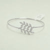 Silver Laurel Leaf Cuff Bracelet