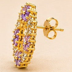 Violet Grace Wreath Stud Earrings