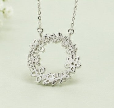 Lavender Luxe Wreath Pendant Necklace