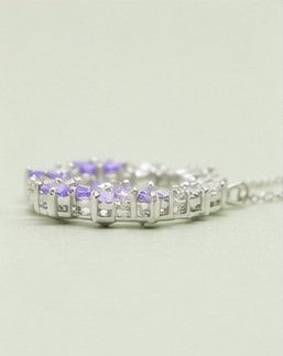 Lavender Luxe Wreath Pendant Necklace