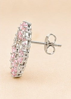 Rosé Bloom Wreath Stud Earrings