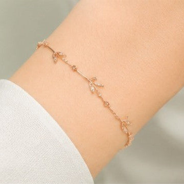 Rosé Vine Leaf Bracelet