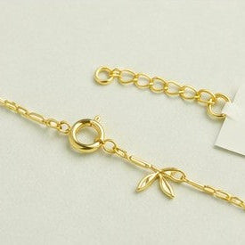 Golden Vine Leaf Bracelet